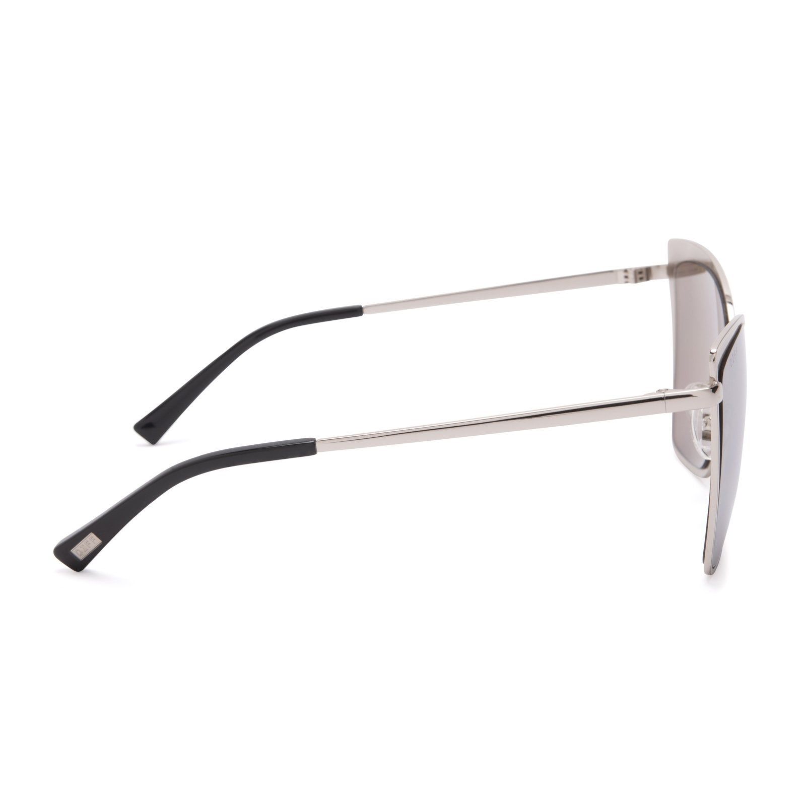 BECKY - SILVER + GREY MIRROR SUNGLASSES sold by Diff Eyewear product image thumbnail 3