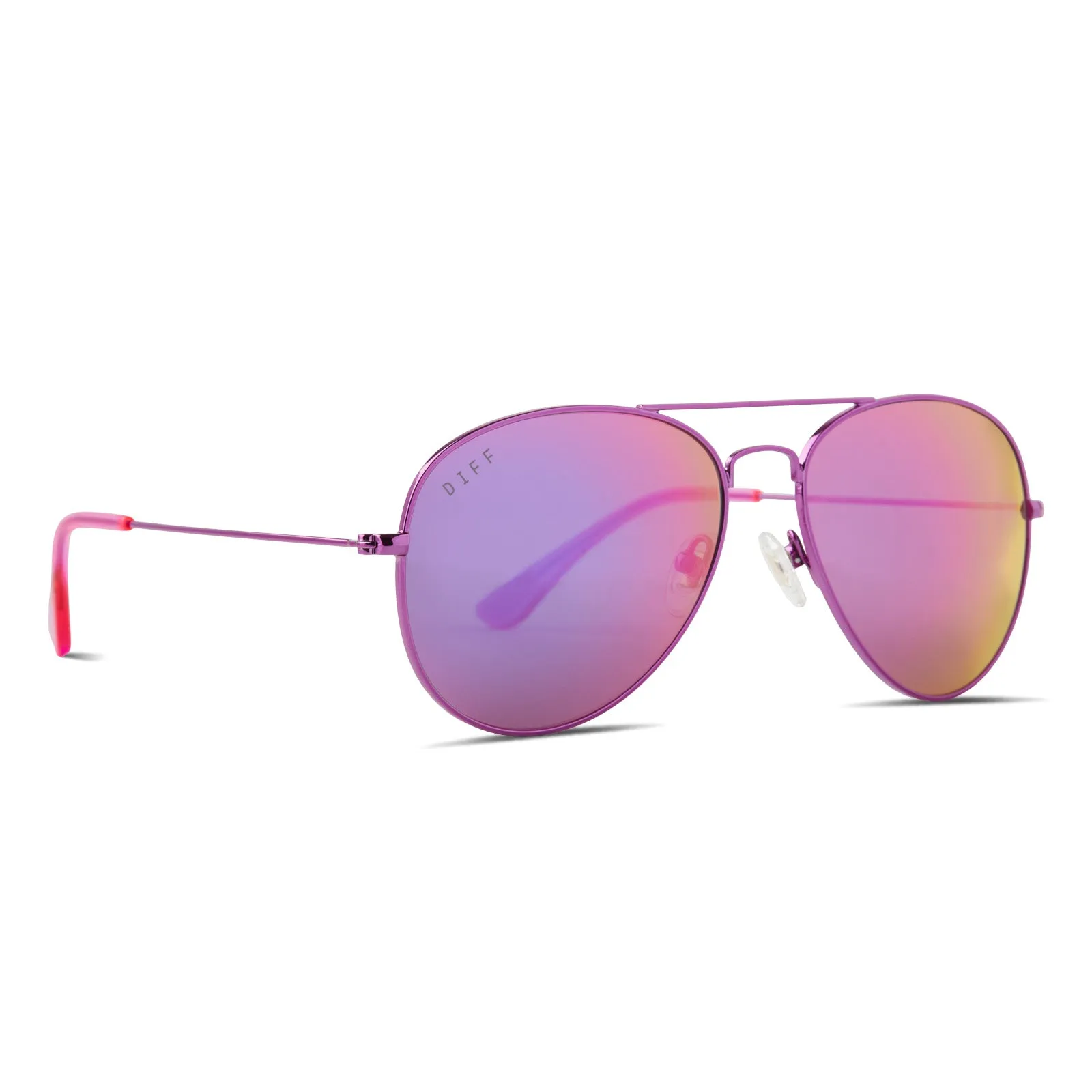 CRUZ - PINK RUSH METALLIC + PINK RUSH MIRROR SUNGLASSES sold by Diff Eyewear product image thumbnail 2