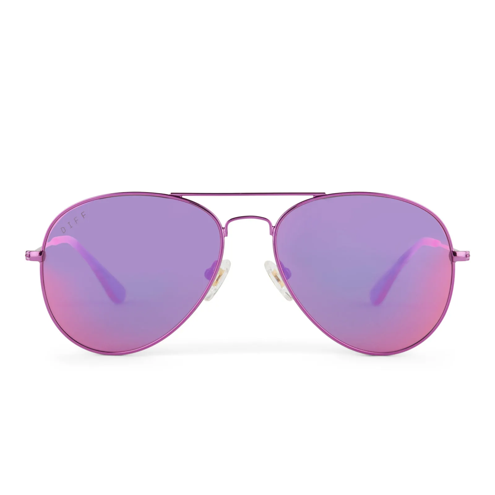 CRUZ - PINK RUSH METALLIC + PINK RUSH MIRROR SUNGLASSES sold by Diff Eyewear