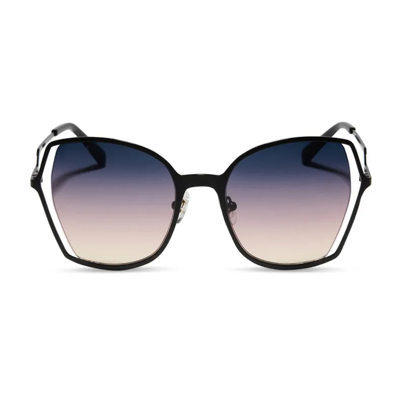 DONNA III - MATTE BLACK + TWILIGHT GRADIENT SUNGLASSES sold by Diff Eyewear