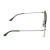 CYNTHIA - SILVER W ALPINE TEMPLE TIPS + GREY GRADIENT WITH SILVER FLASH + POLARIZED SUNGLASSES sold by Diff Eyewear