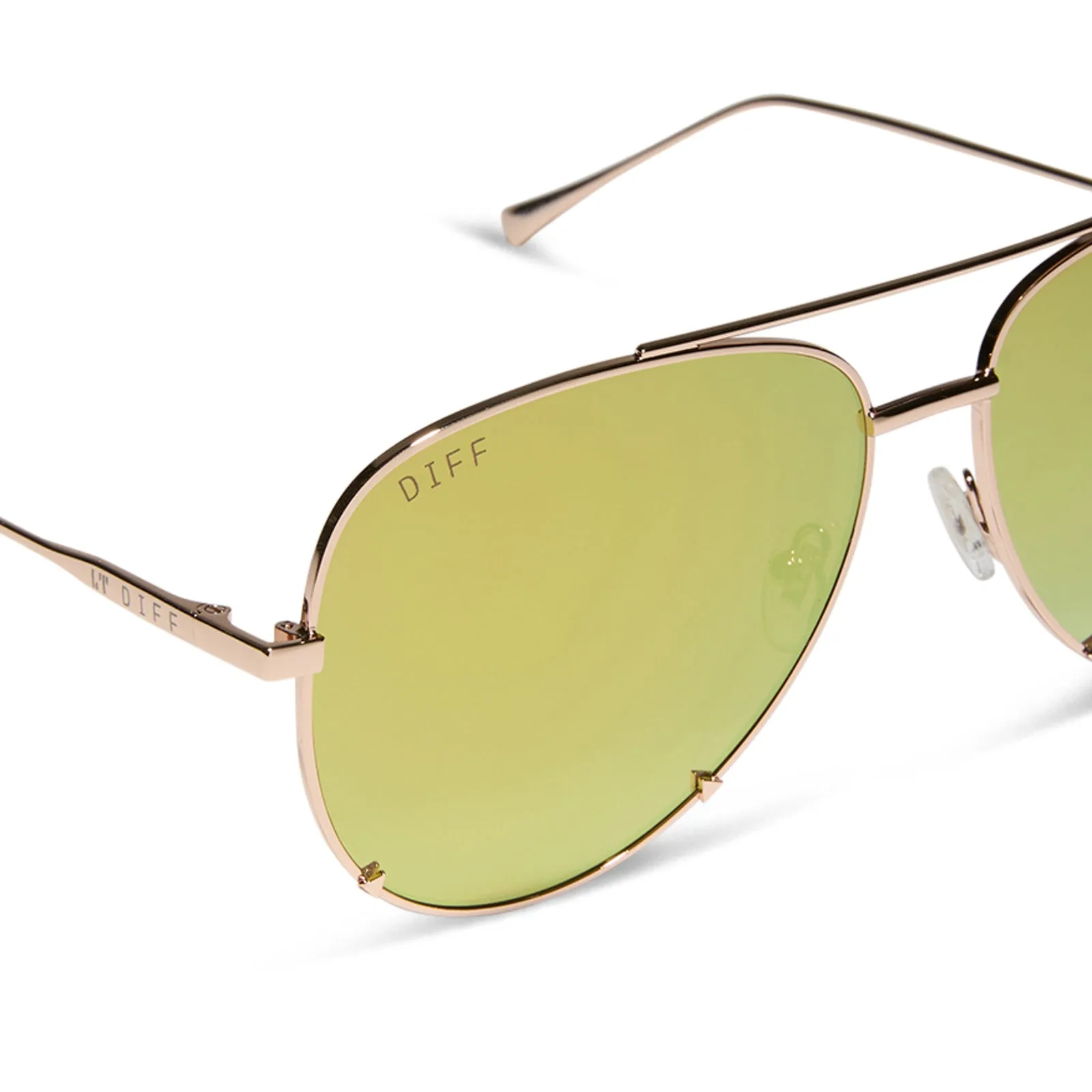 SCARLETT - CHAMPAGNE + GOLD MIRROR SUNGLASSES sold by Diff Eyewear product image thumbnail 4