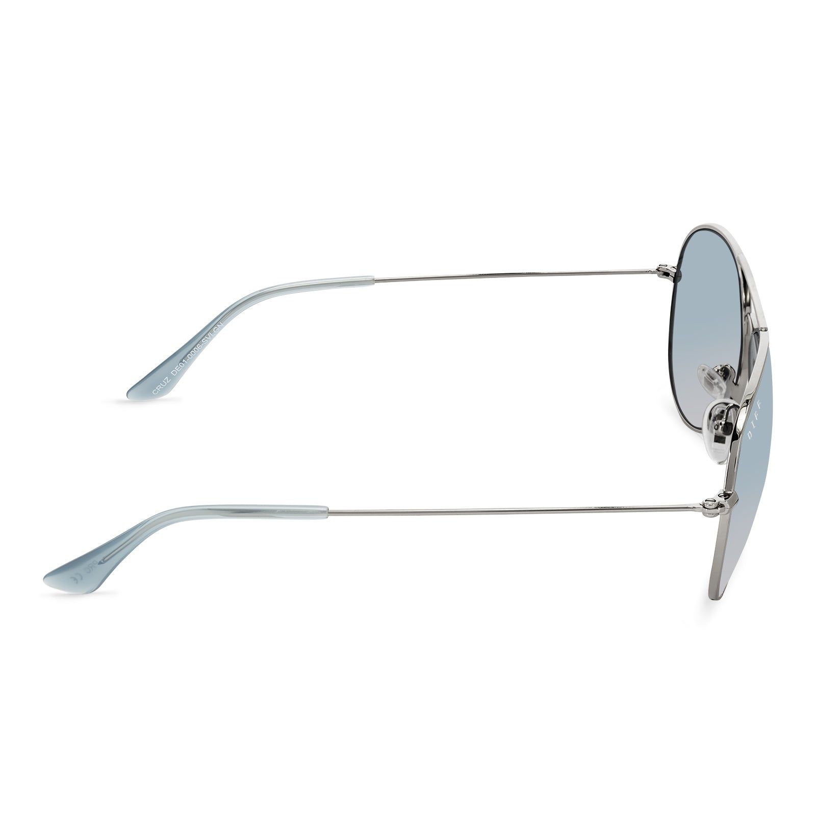 CRUZ - SILVER + BLUE TO LAVENDER SUNGLASSES sold by Diff Eyewear product image thumbnail 4