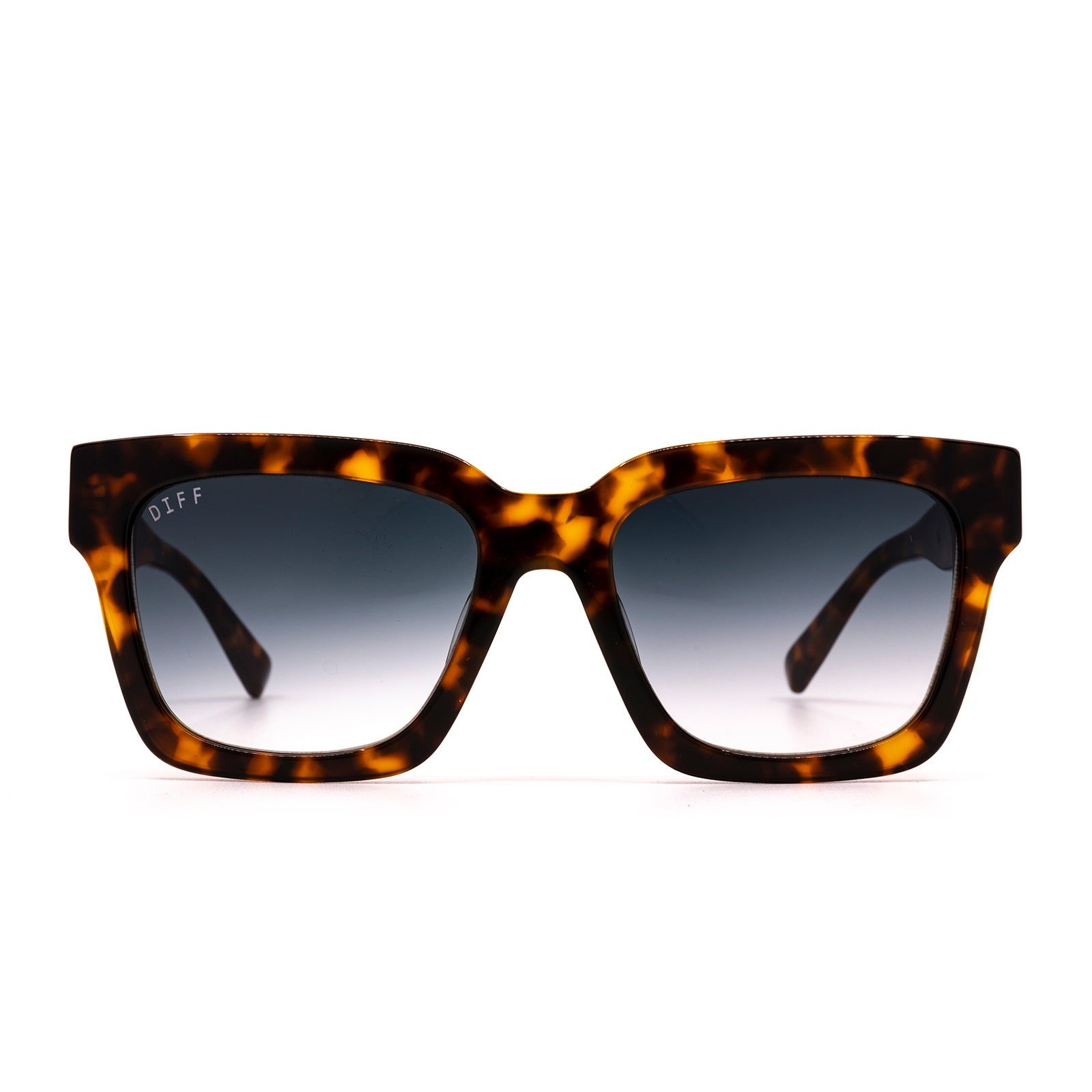 AUSTEN - DARK TORTOISE + BLUE GRADIENT SUNGLASSES sold by Diff Eyewear