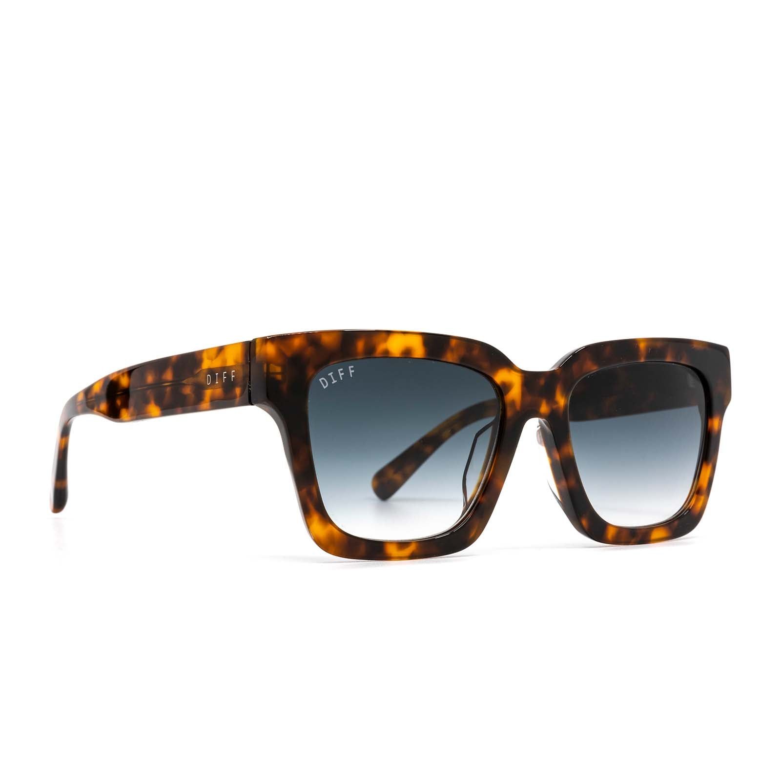 AUSTEN - DARK TORTOISE + BLUE GRADIENT SUNGLASSES sold by Diff Eyewear product image thumbnail 2
