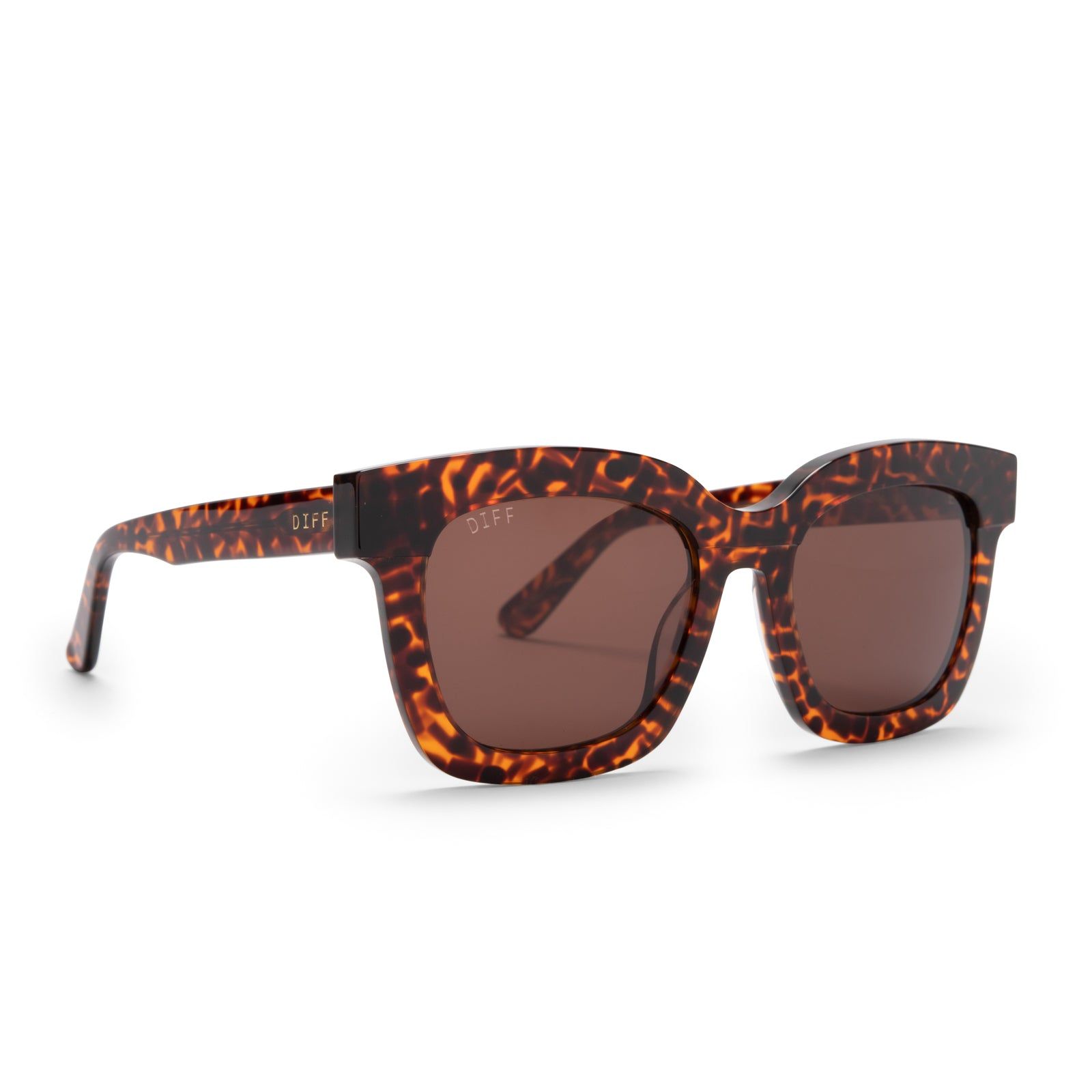 CARSON - LEOPARD TORTOISE + BROWN GRADIENT SUNGLASSES sold by Diff Eyewear product image thumbnail 2