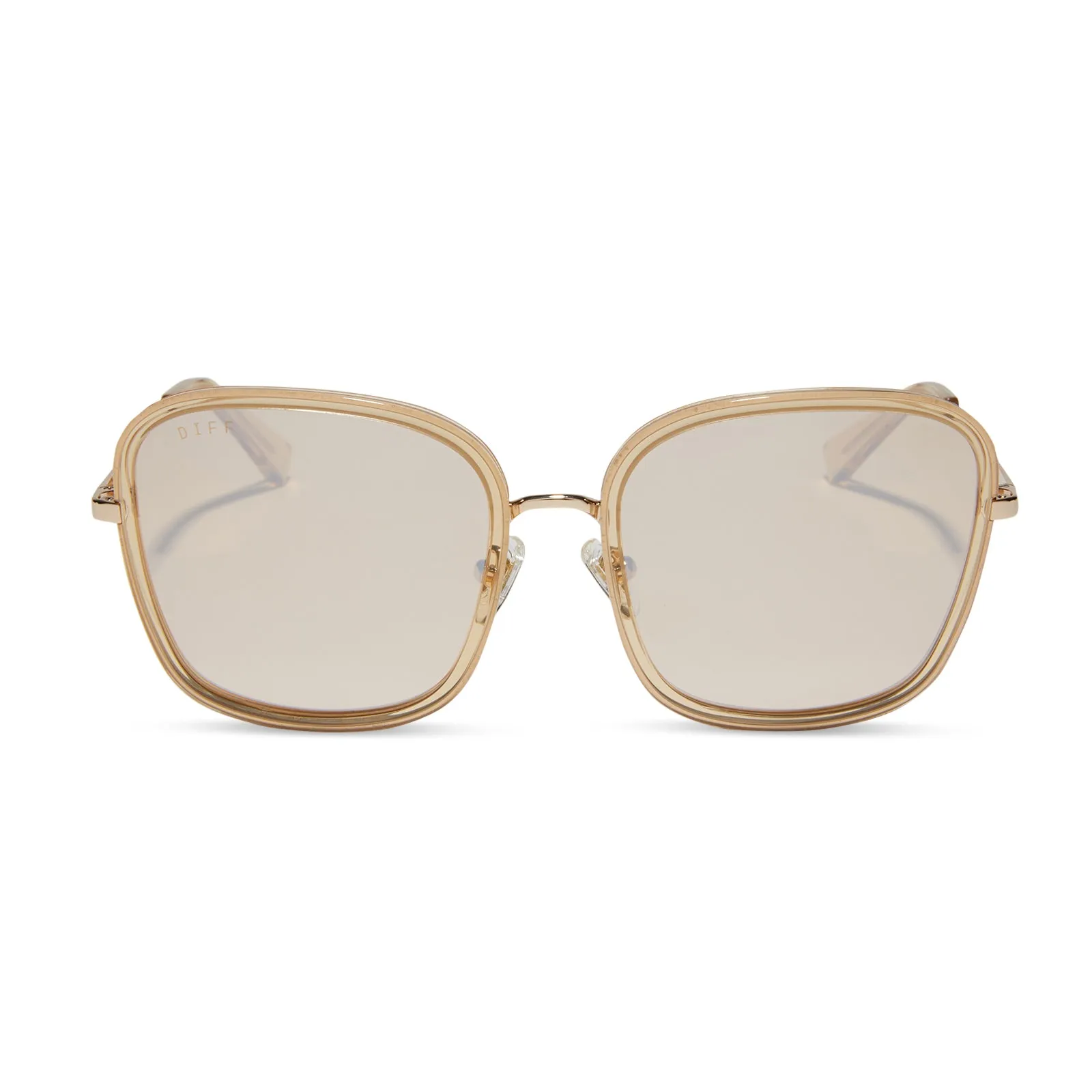 GENEVIVE - HONEY CRYSTAL + HONEY CRYSTAL FLASH + POLARIZED SUNGLASSES sold by Diff Eyewear