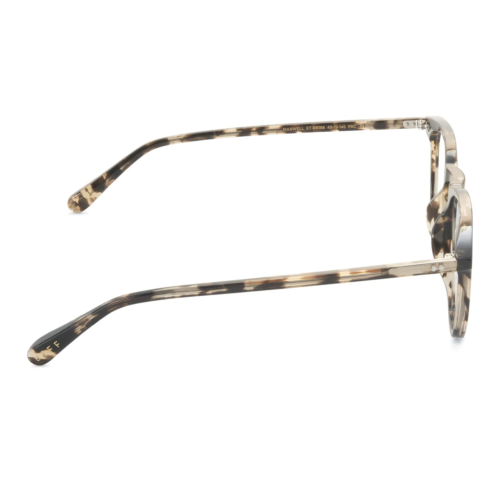 MAXWELL - ESPRESSO TORTOISE + GLASSES sold by Diff Eyewear product image thumbnail 4
