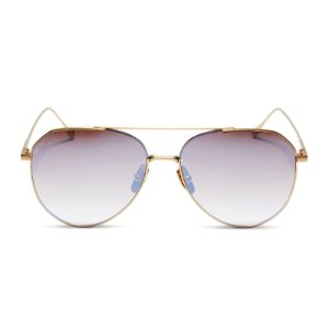 DASH XS - BRUSHED GOLD + TAUPE ROSE MIRROR SUNGLASSES sold by Diff Eyewear