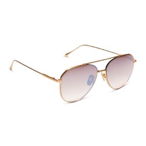 DASH XS - BRUSHED GOLD + TAUPE ROSE MIRROR SUNGLASSES sold by Diff Eyewear