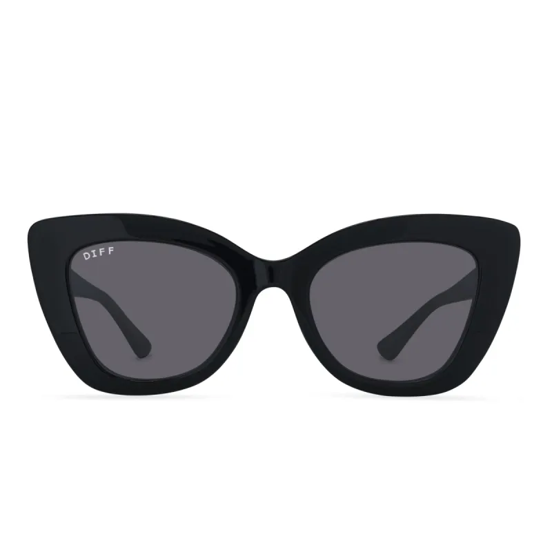 MELODY - BLACK + GREY SUNGLASSES sold by Diff Eyewear