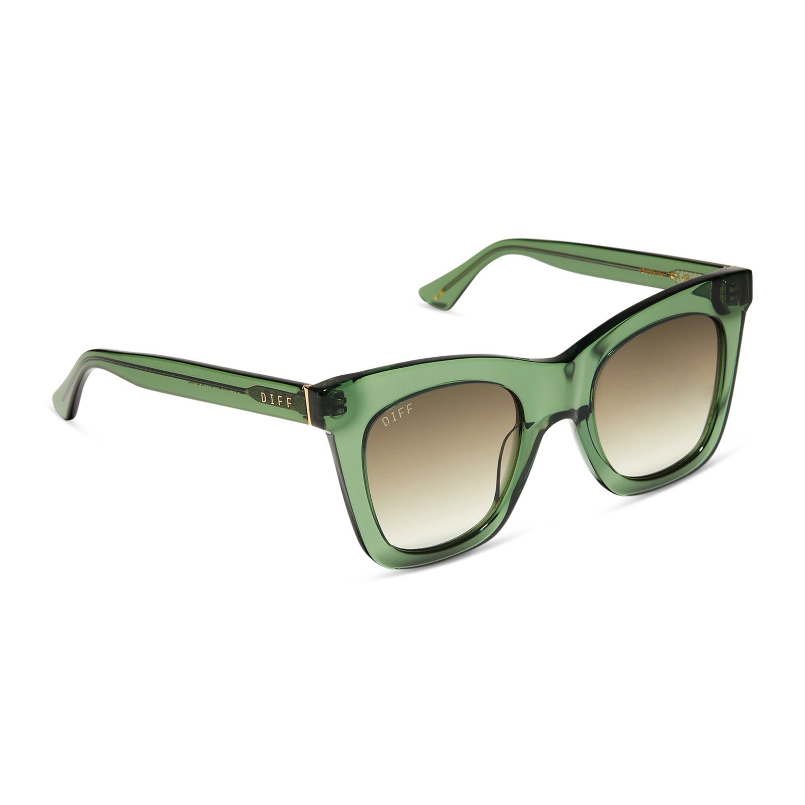 KAIA - SAGE CRYSTAL + G15 GRADIENT SUNGLASSES sold by Diff Eyewear product image thumbnail 2