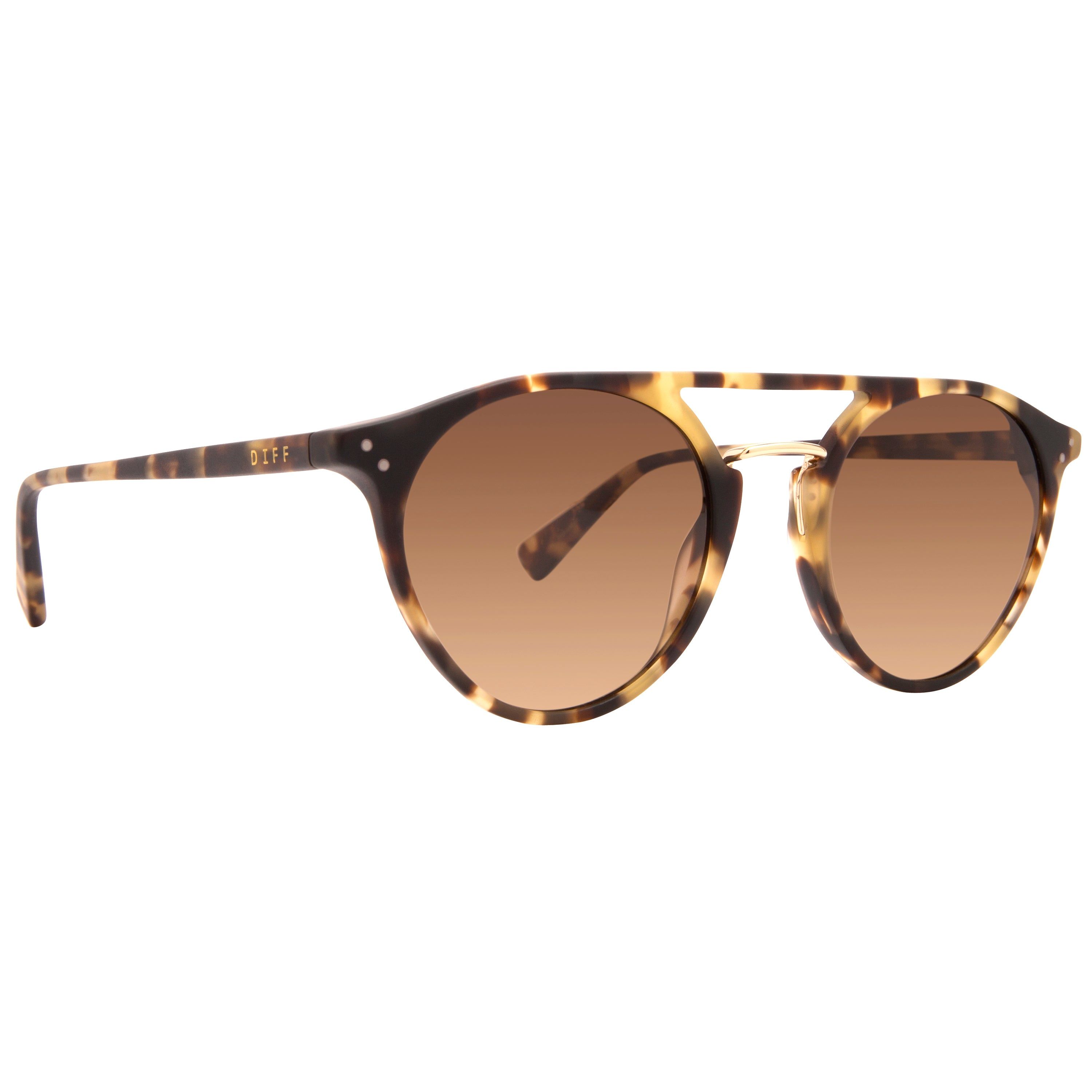 MASON - MATTE MOSS HAVANA + BROWN GRADIENT + POLARIZED SUNGLASSES sold by Diff Eyewear product image thumbnail 2