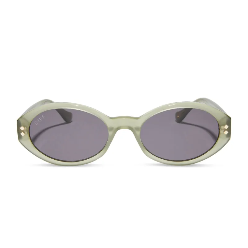 OMW - MILKY OLIVE + GREY SUNGLASSES sold by Diff Eyewear