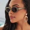 OMW - MILKY OLIVE + GREY SUNGLASSES sold by Diff Eyewear