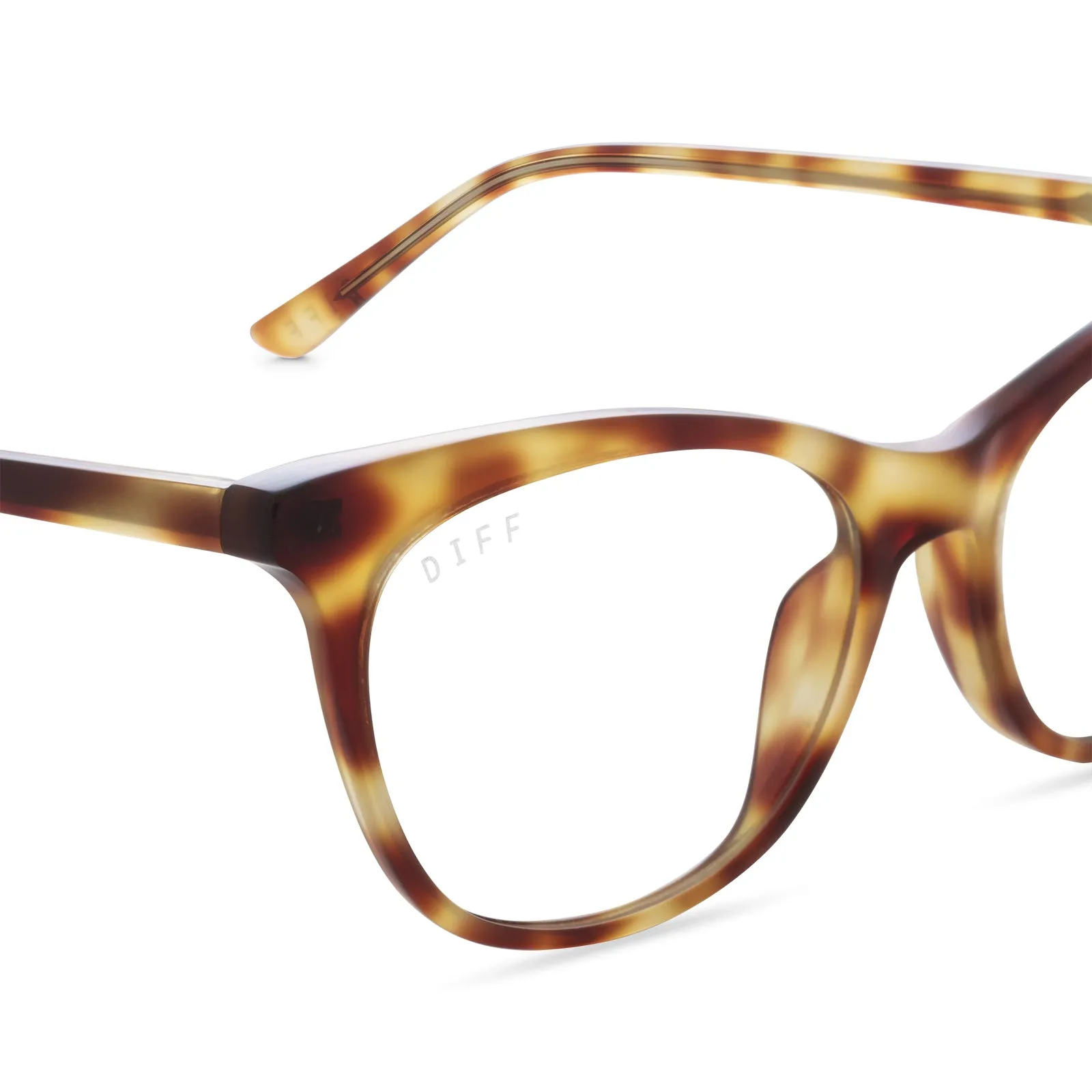 JADE - SOLSTICE TORTOISE + BLUE LIGHT TECHNOLOGY GLASSES sold by Diff Eyewear product image thumbnail 3