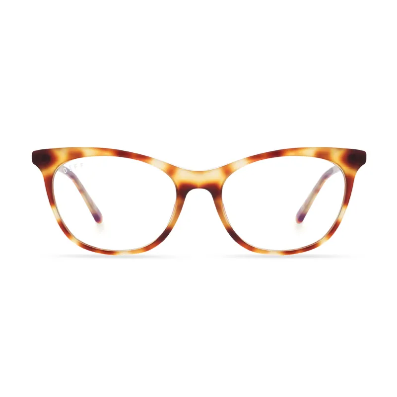 JADE - SOLSTICE TORTOISE + BLUE LIGHT TECHNOLOGY GLASSES sold by Diff Eyewear