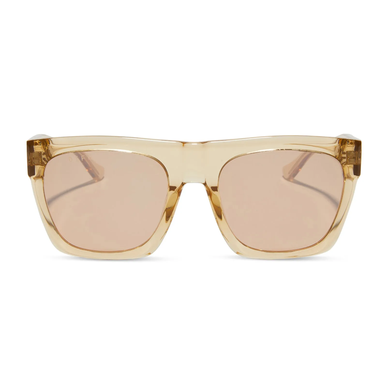 EASTON - HONEY CRYSTAL + HONEY CRYSTAL FLASH SUNGLASSES sold by Diff Eyewear