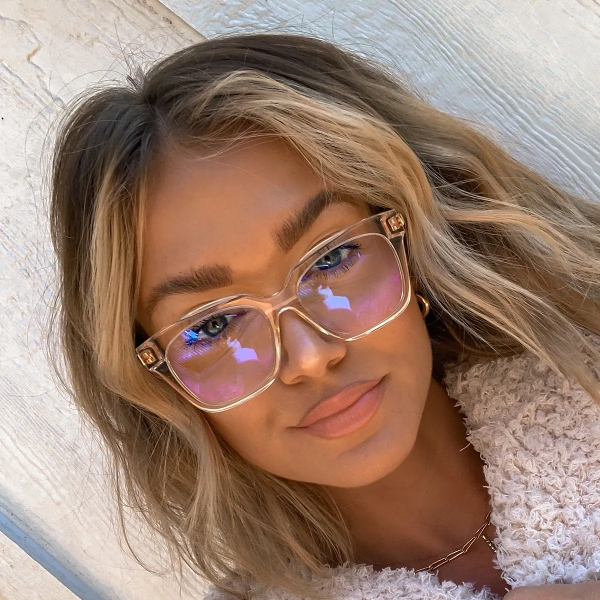 BELLA XS - SANDSTONE CRYSTAL + BLUE LIGHT TECHNOLOGY GLASSES sold by Diff Eyewear product image thumbnail 5