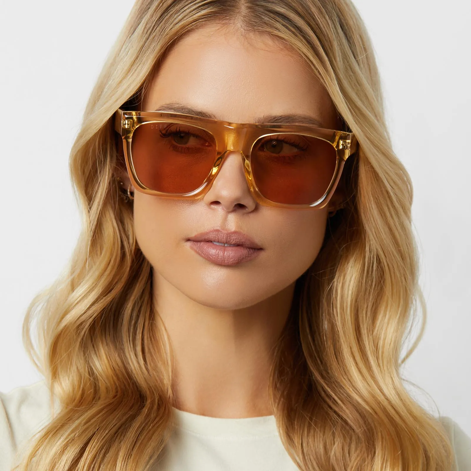 EASTON - HONEY CRYSTAL + HONEY CRYSTAL FLASH SUNGLASSES sold by Diff Eyewear product image thumbnail 5