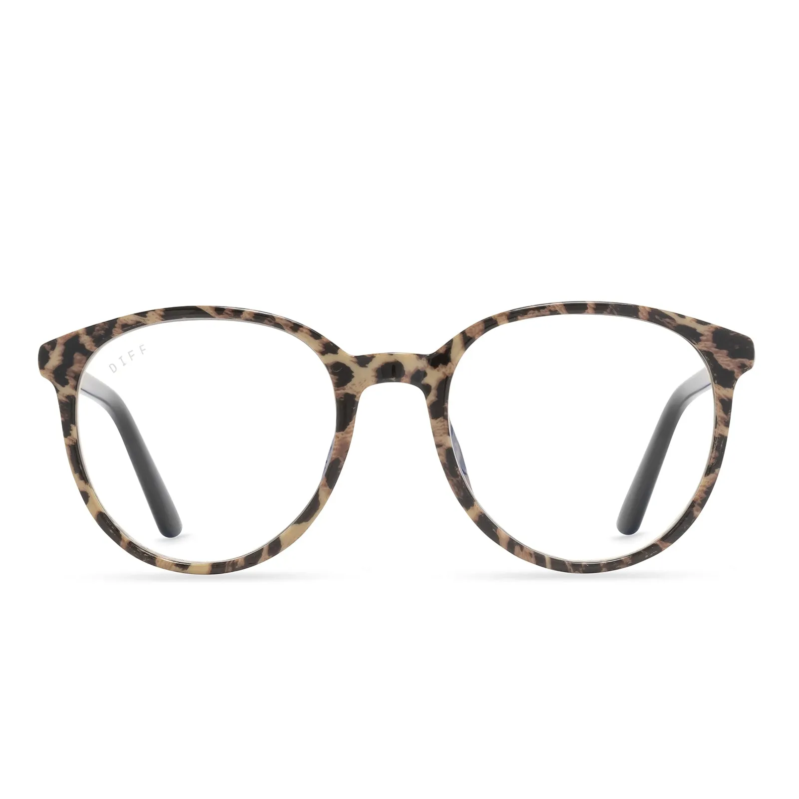 JEANNE - LEOPARD TORTOISE + BLUE LIGHT TECHNOLOGY GLASSES sold by Diff Eyewear