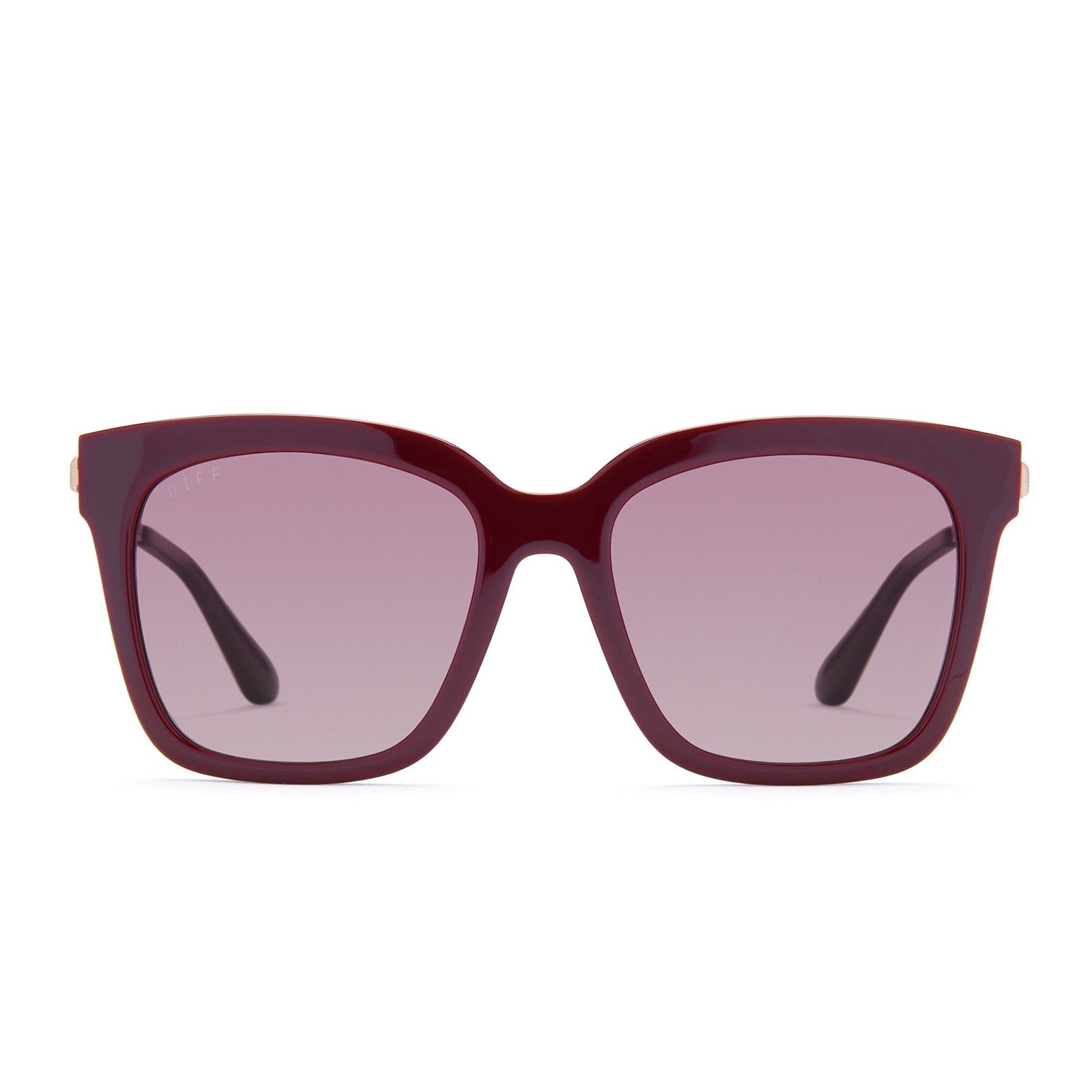 BELLA - CLARET + WINE GRADIENT SUNGLASSES sold by Diff Eyewear