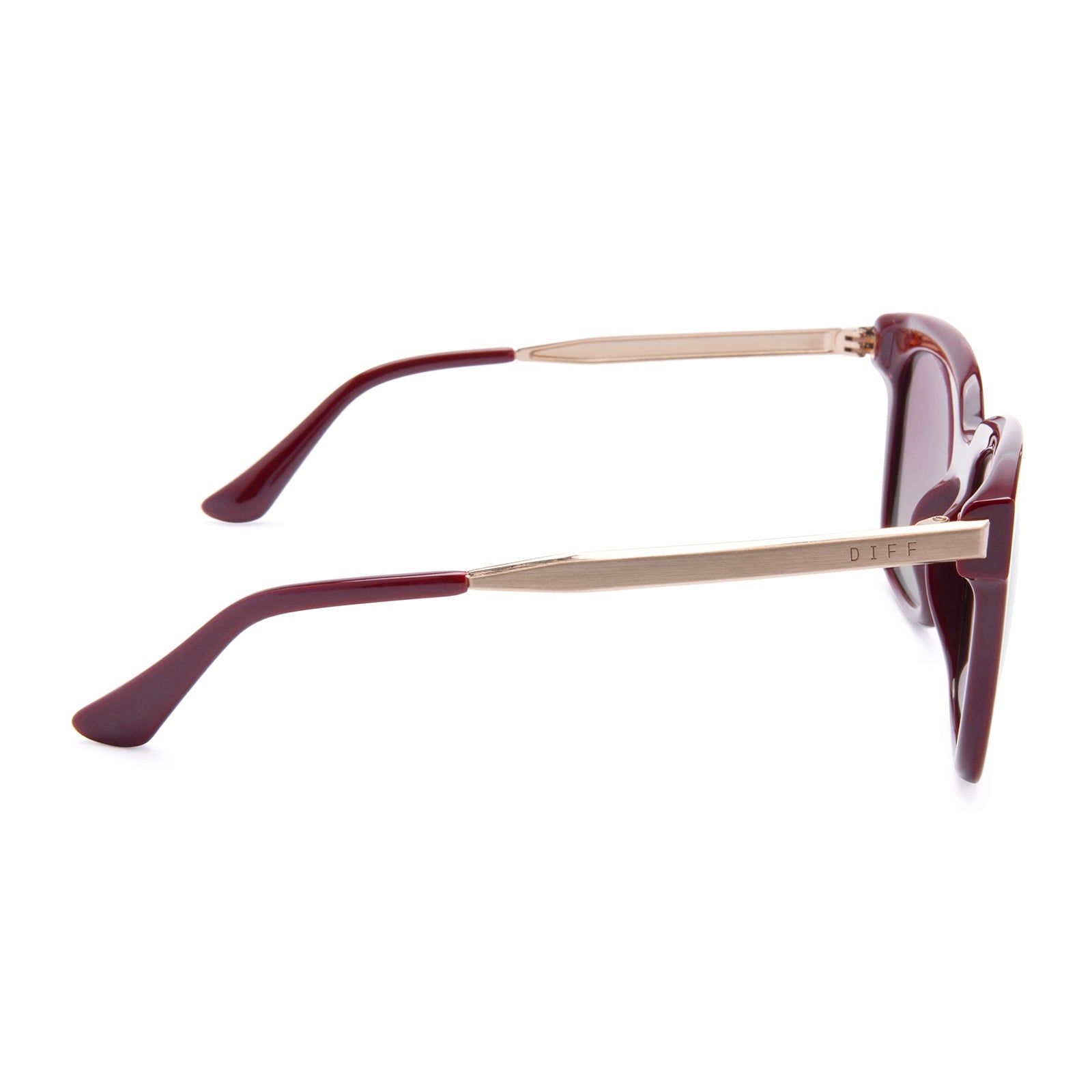 BELLA - CLARET + WINE GRADIENT SUNGLASSES sold by Diff Eyewear product image thumbnail 4