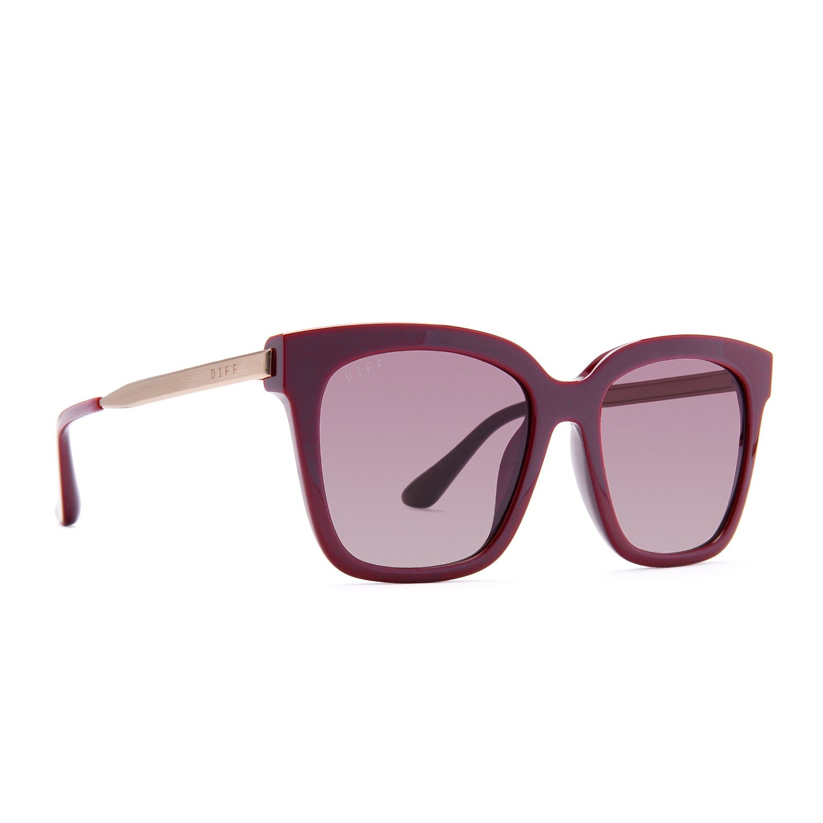 BELLA - CLARET + WINE GRADIENT SUNGLASSES sold by Diff Eyewear product image thumbnail 2