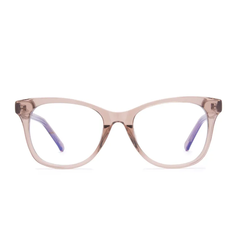 CARINA - CAFÉ OLE + CLEAR GLASSES sold by Diff Eyewear