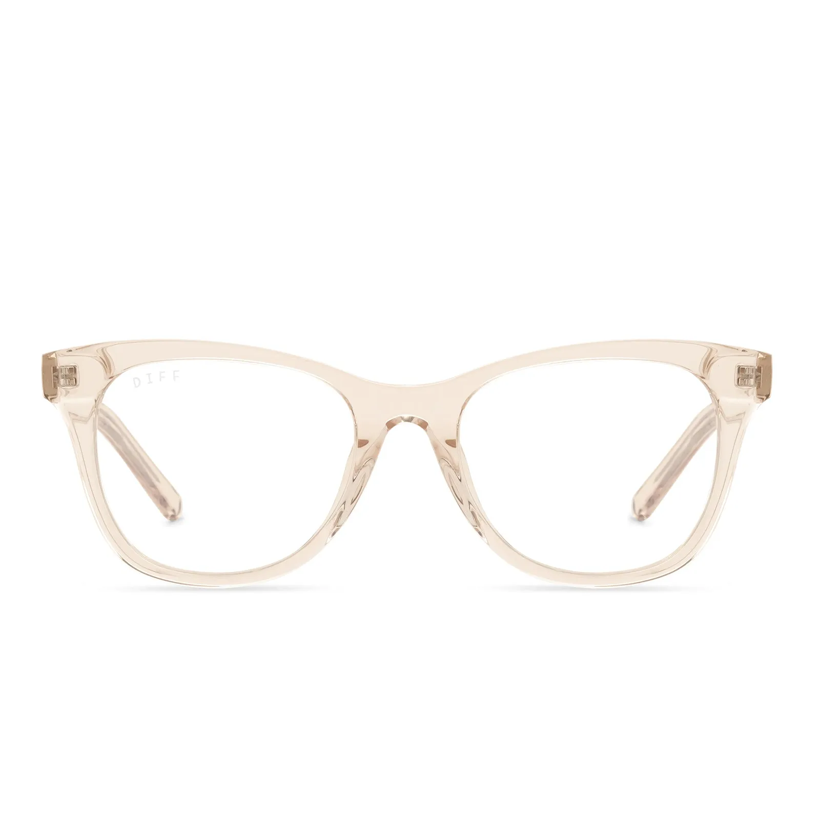 CARINA - SANDSTONE CRYSTAL + BLUE LIGHT TECHNOLOGY GLASSES sold by Diff Eyewear