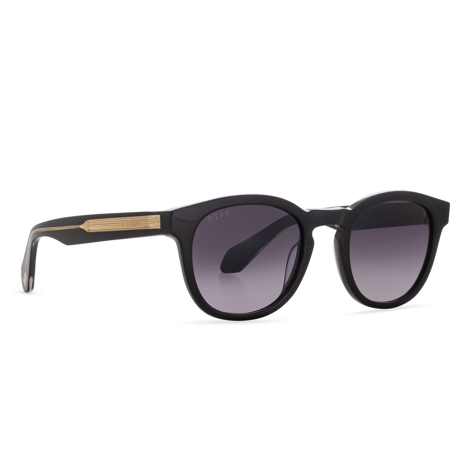 EVAN - BLACK + GREY + POLARIZED SUNGLASSES sold by Diff Eyewear product image thumbnail 2