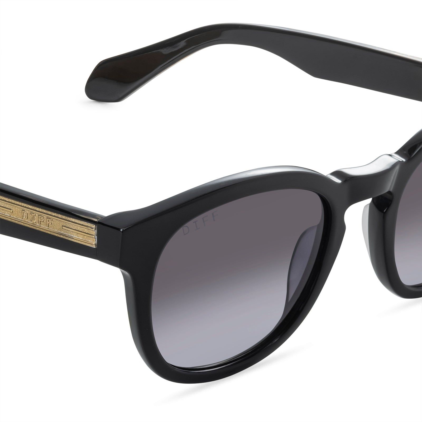 EVAN - BLACK + GREY + POLARIZED SUNGLASSES sold by Diff Eyewear product image thumbnail 3