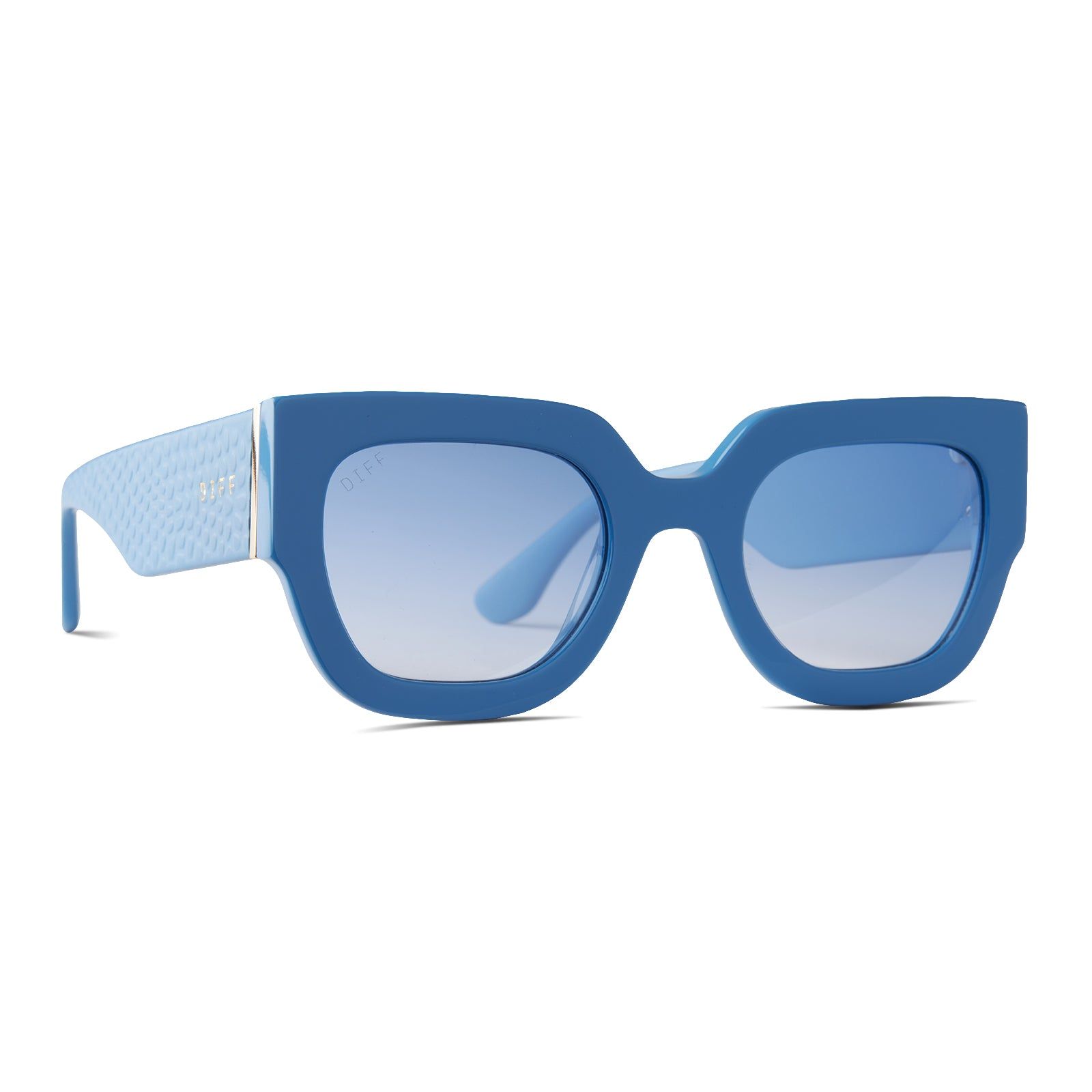 MAREN PYTHON - PALISADES BLUE + BLUE GRADIENT FLASH POLARIZED SUNGLASSES sold by Diff Eyewear product image thumbnail 3