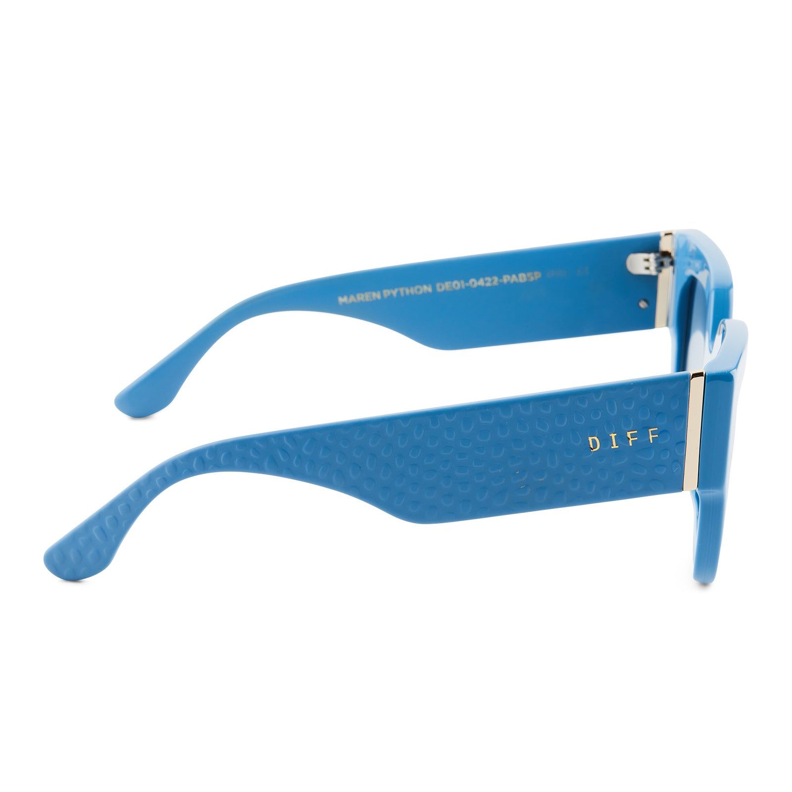 MAREN PYTHON - PALISADES BLUE + BLUE GRADIENT FLASH POLARIZED SUNGLASSES sold by Diff Eyewear product image thumbnail 4