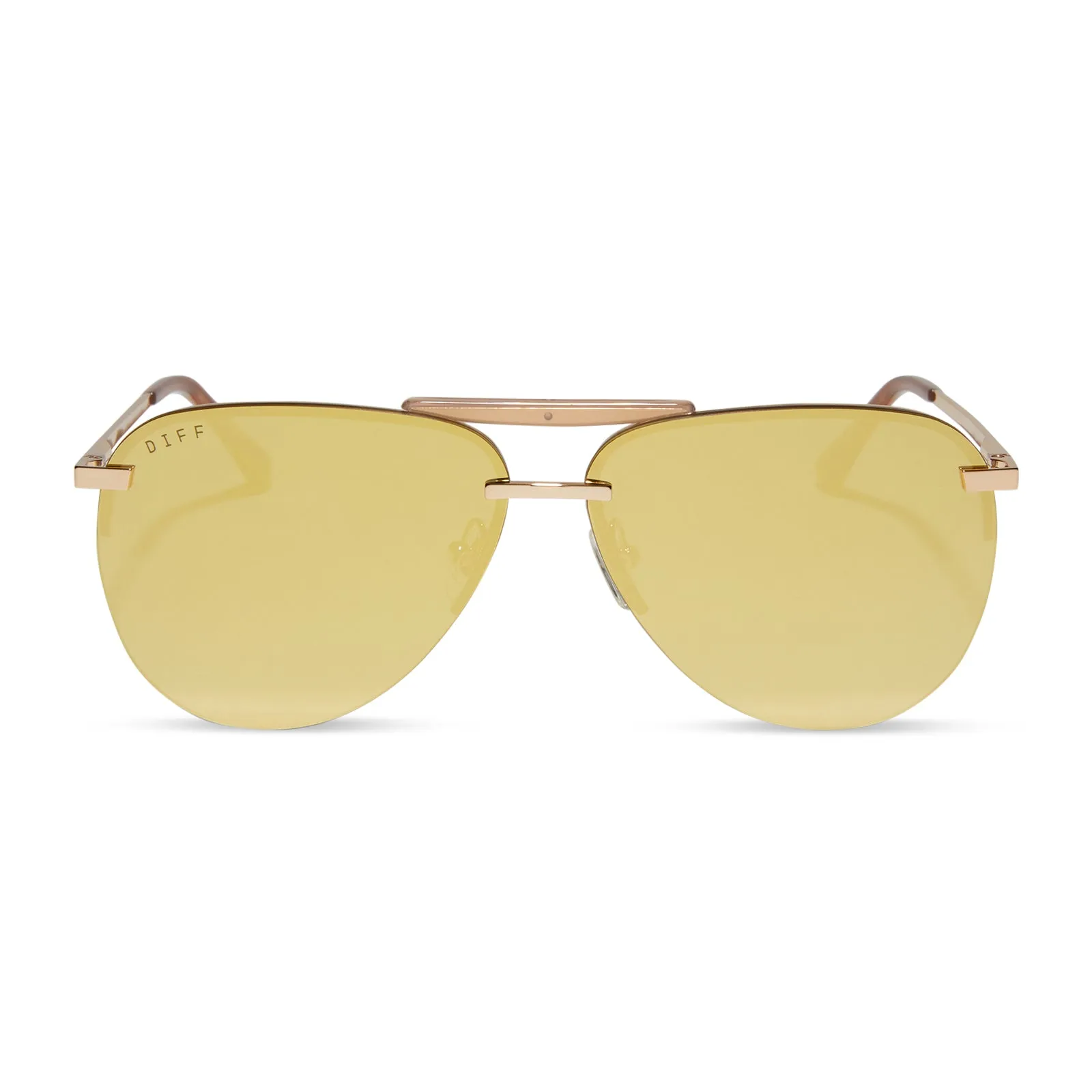 TAHOE - GOLD + BRILLIANT GOLD MIRROR + POLARIZED SUNGLASSES sold by Diff Eyewear