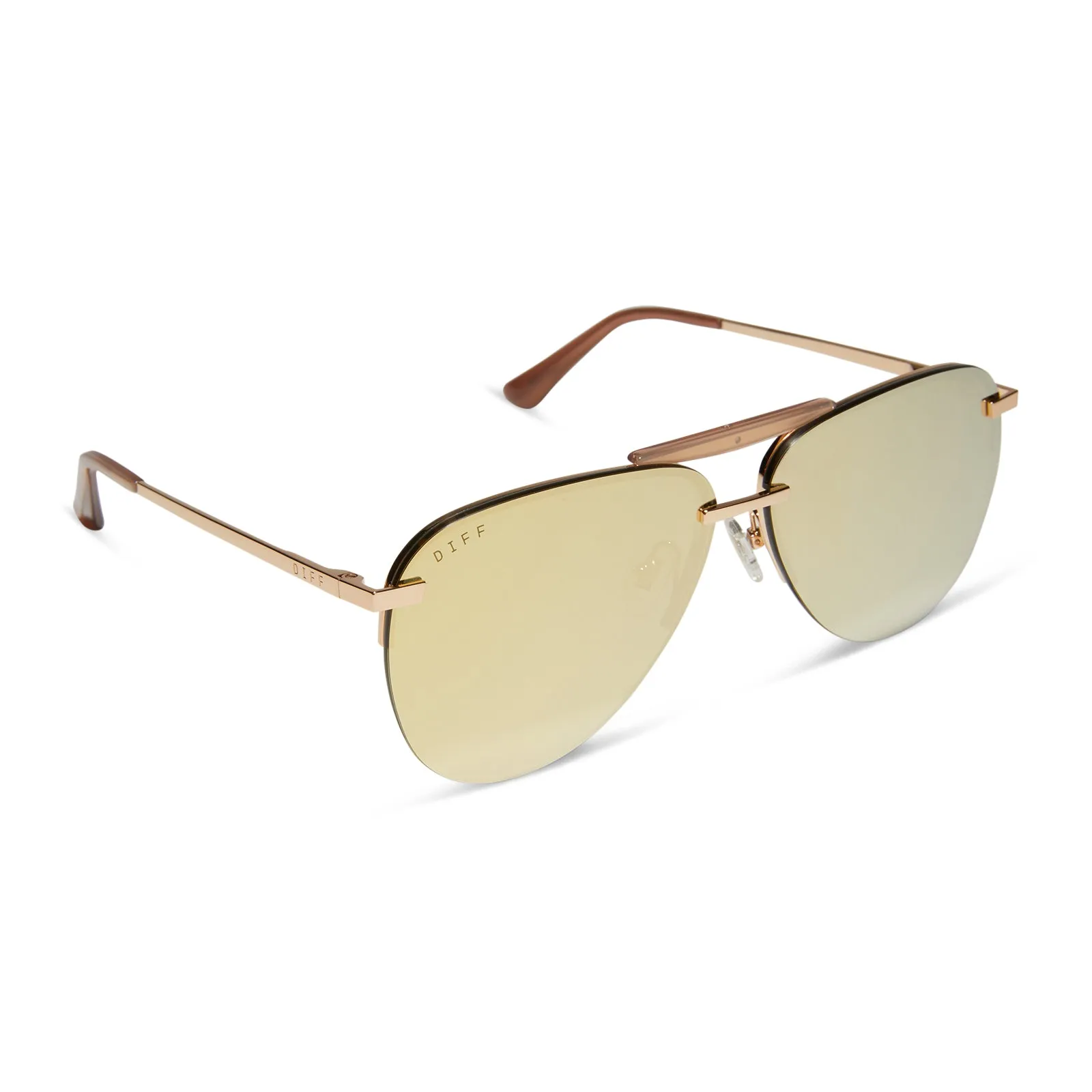 TAHOE - GOLD + BRILLIANT GOLD MIRROR + POLARIZED SUNGLASSES sold by Diff Eyewear product image thumbnail 2