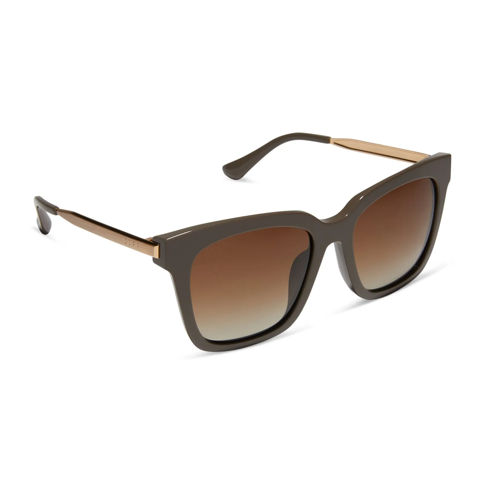 BELLA - LONDON STONE + TRUFFLE GRADIENT + POLARIZED SUNGLASSES sold by Diff Eyewear product image thumbnail 2