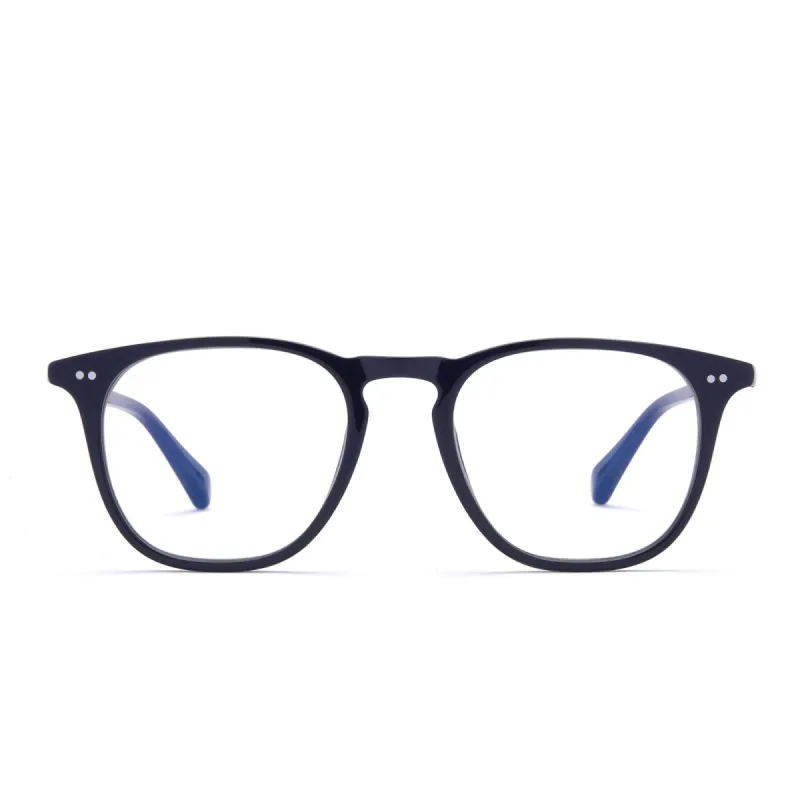 MAXWELL - DARK NAVY + CLEAR GLASSES sold by Diff Eyewear