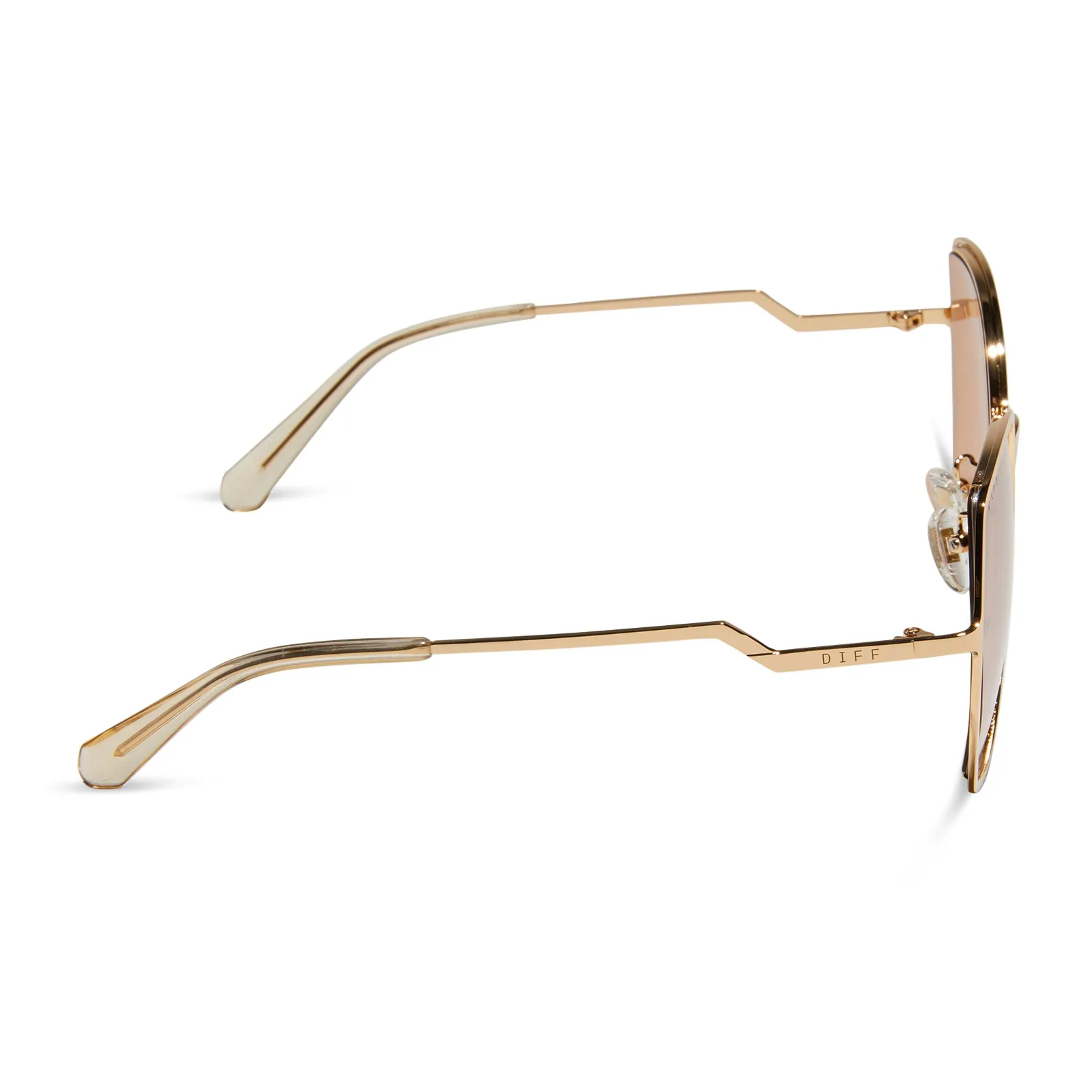 DONNA III - HONEY CRYSTAL + HONEY CRYSTAL FLASH SUNGLASSES sold by Diff Eyewear product image thumbnail 3