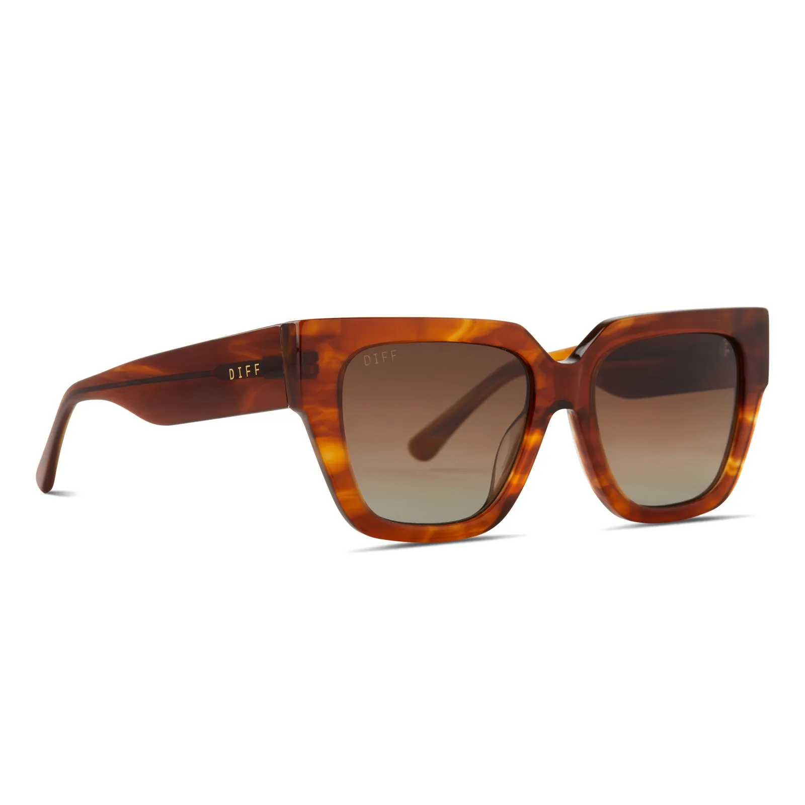 REMI II - HENNA TORTOISE + BROWN GRADIENT + POLARIZED SUNGLASSES sold by Diff Eyewear product image thumbnail 2