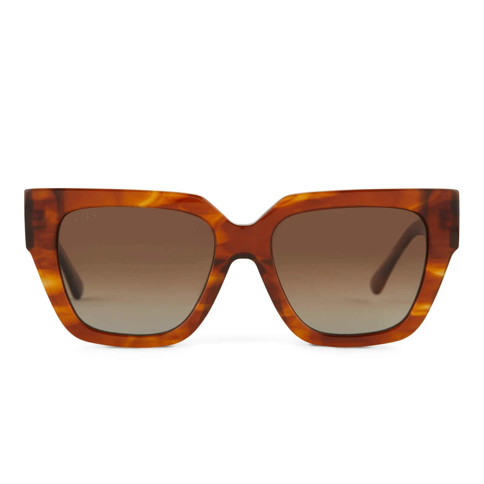 REMI II - HENNA TORTOISE + BROWN GRADIENT + POLARIZED SUNGLASSES sold by Diff Eyewear