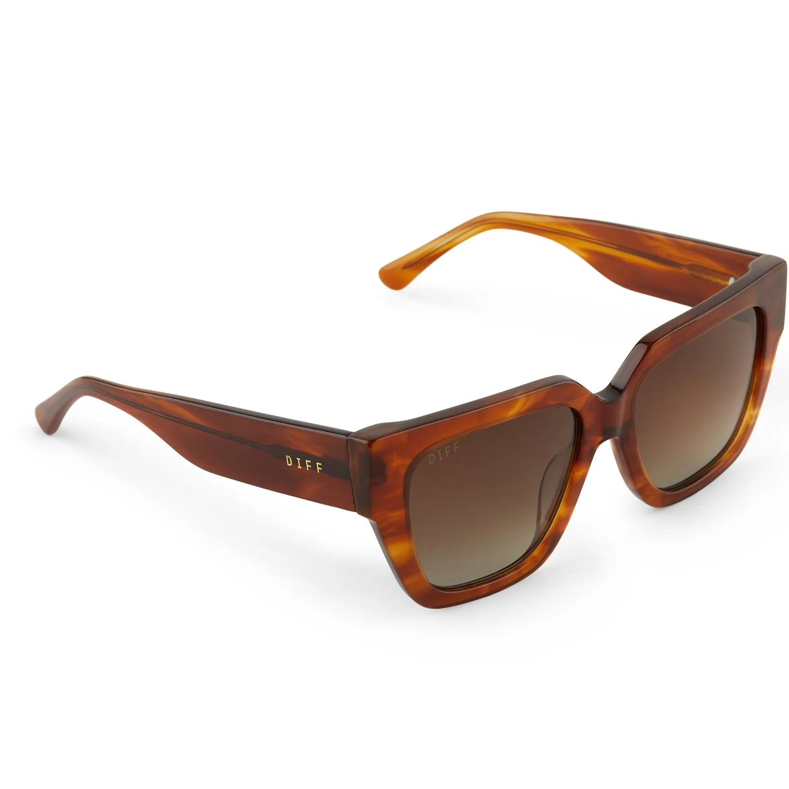 REMI II - HENNA TORTOISE + BROWN GRADIENT + POLARIZED SUNGLASSES sold by Diff Eyewear product image thumbnail 4