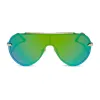 IMANI - GOLD + GREEN MIRROR SUNGLASSES sold by Diff Eyewear