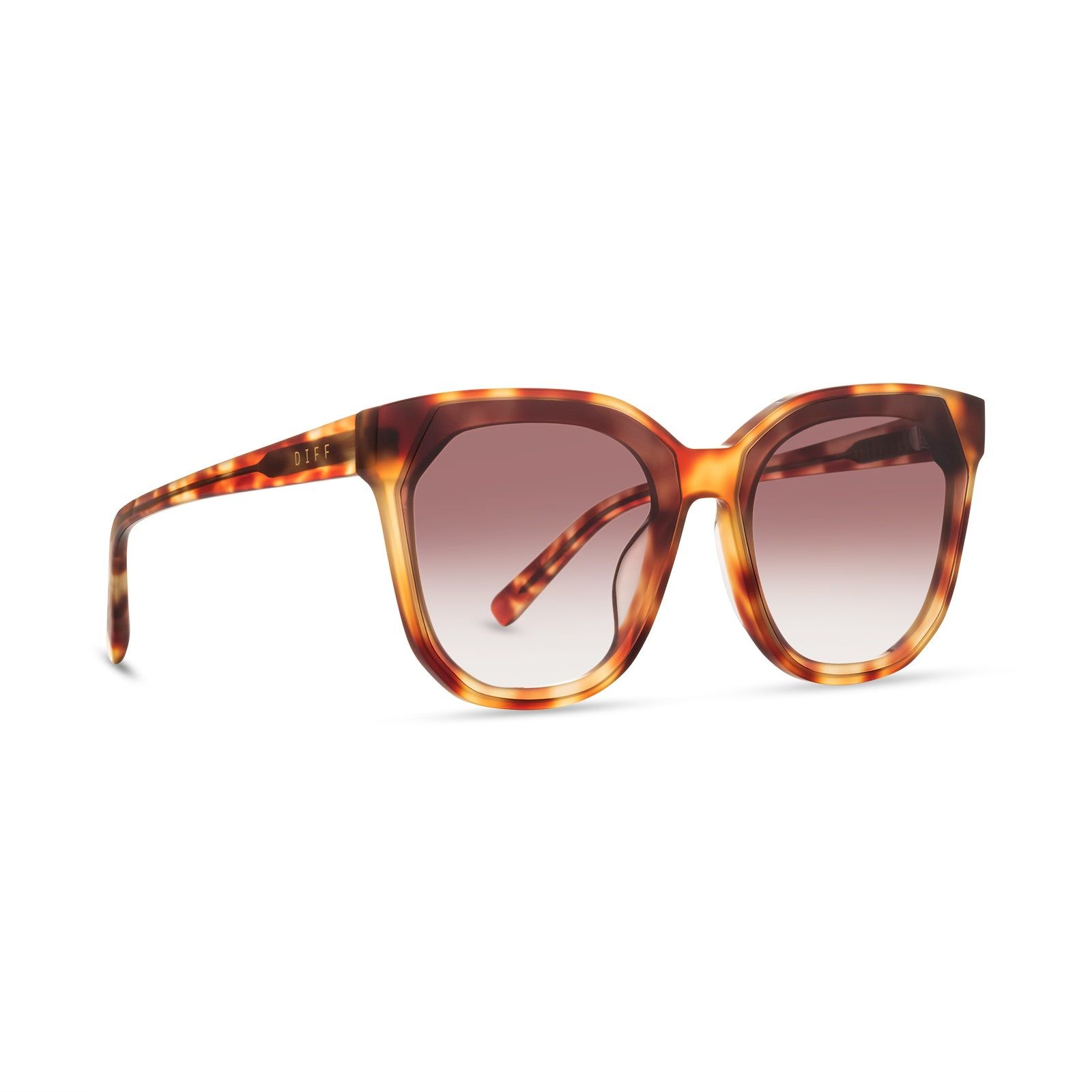 GIA - SOLSTICE TORTOISE + BROWN GRADIENT SUNGLASSES sold by Diff Eyewear product image thumbnail 2