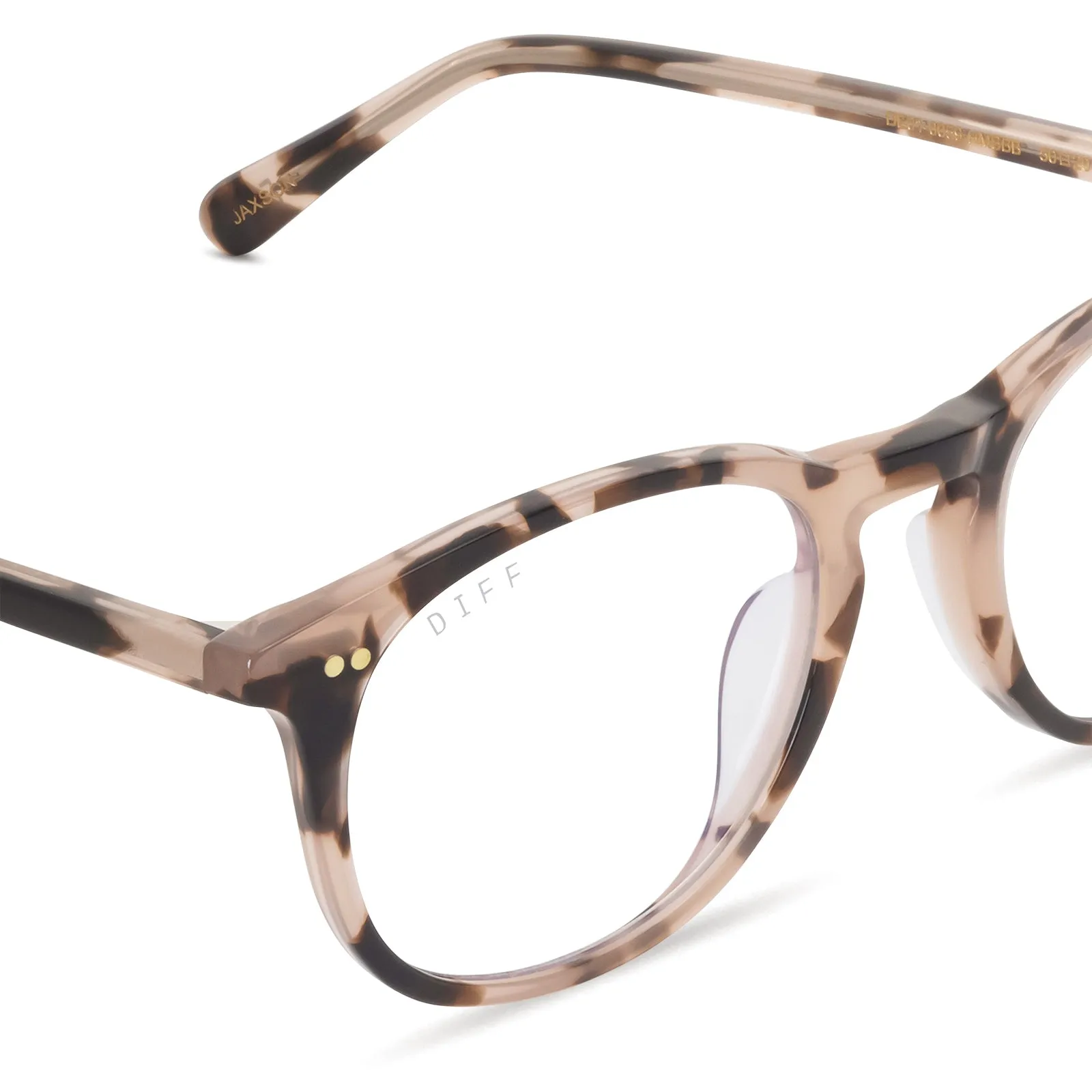 JAXSON - HIMALAYAN TORTOISE + PRESCRIPTION GLASSES sold by Diff Eyewear product image thumbnail 3