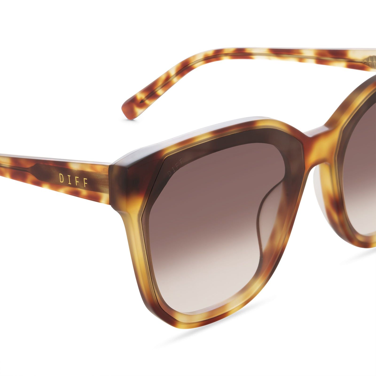 GIA - SOLSTICE TORTOISE + BROWN GRADIENT SUNGLASSES sold by Diff Eyewear product image thumbnail 3
