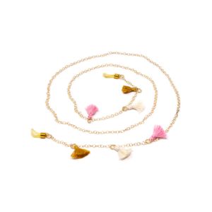 Tassel Chain - Marigold Blush Cream sold by Diff Eyewear