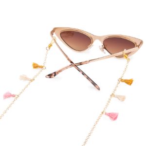 Tassel Chain - Marigold Blush Cream sold by Diff Eyewear