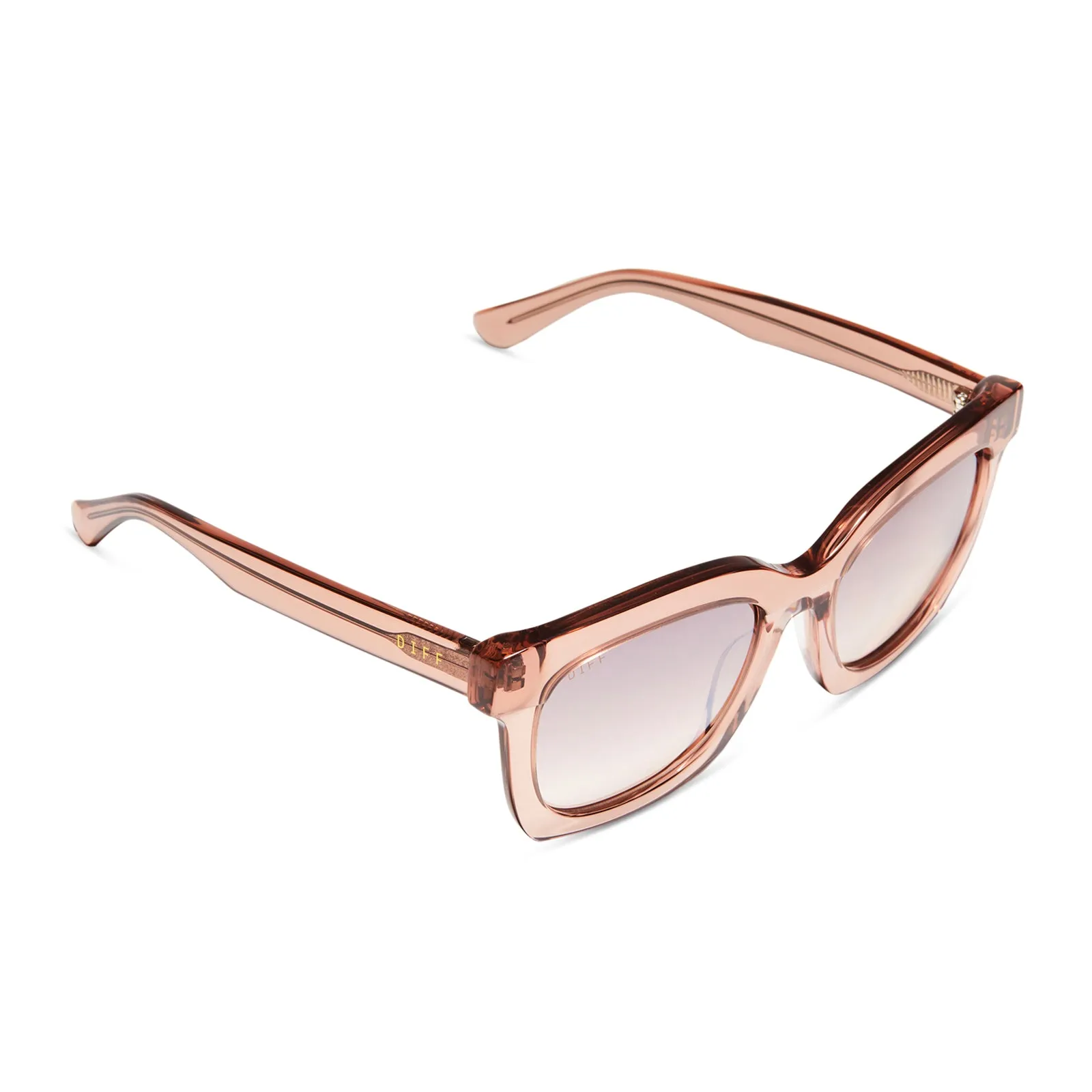 CARSON - ROSE STONE + TAUPE ROSE GRADIENT POLARIZED SUNGLASSES sold by Diff Eyewear product image thumbnail 4
