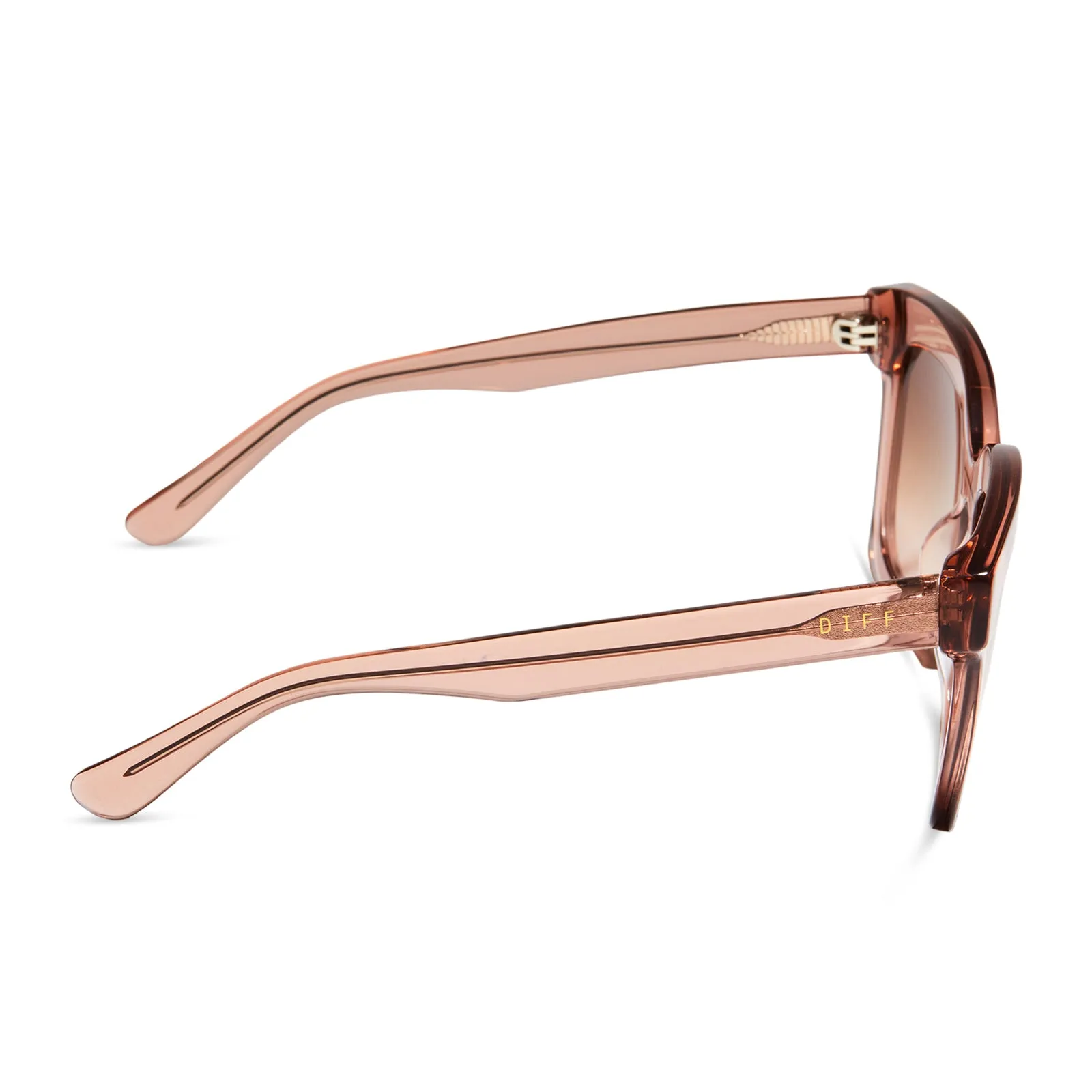 CARSON - ROSE STONE + TAUPE ROSE GRADIENT POLARIZED SUNGLASSES sold by Diff Eyewear product image thumbnail 3